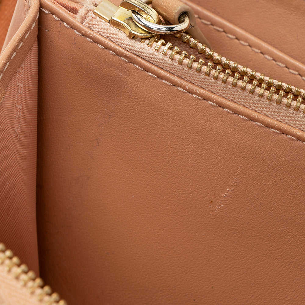 Burberry Haymarket Check Elmore Zip Around Wallet (SHF-19807)