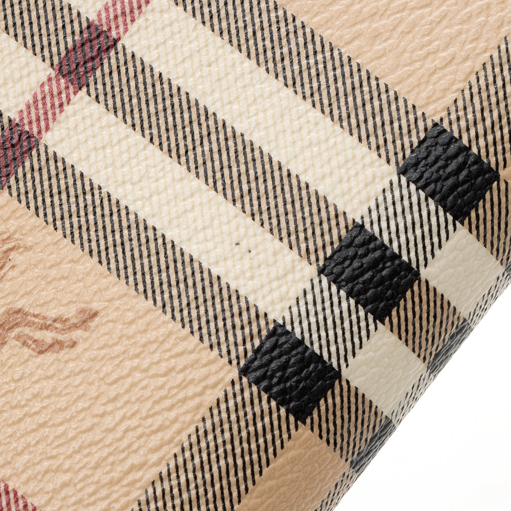 Burberry Haymarket Check Elmore Zip Around Wallet (SHF-19807)