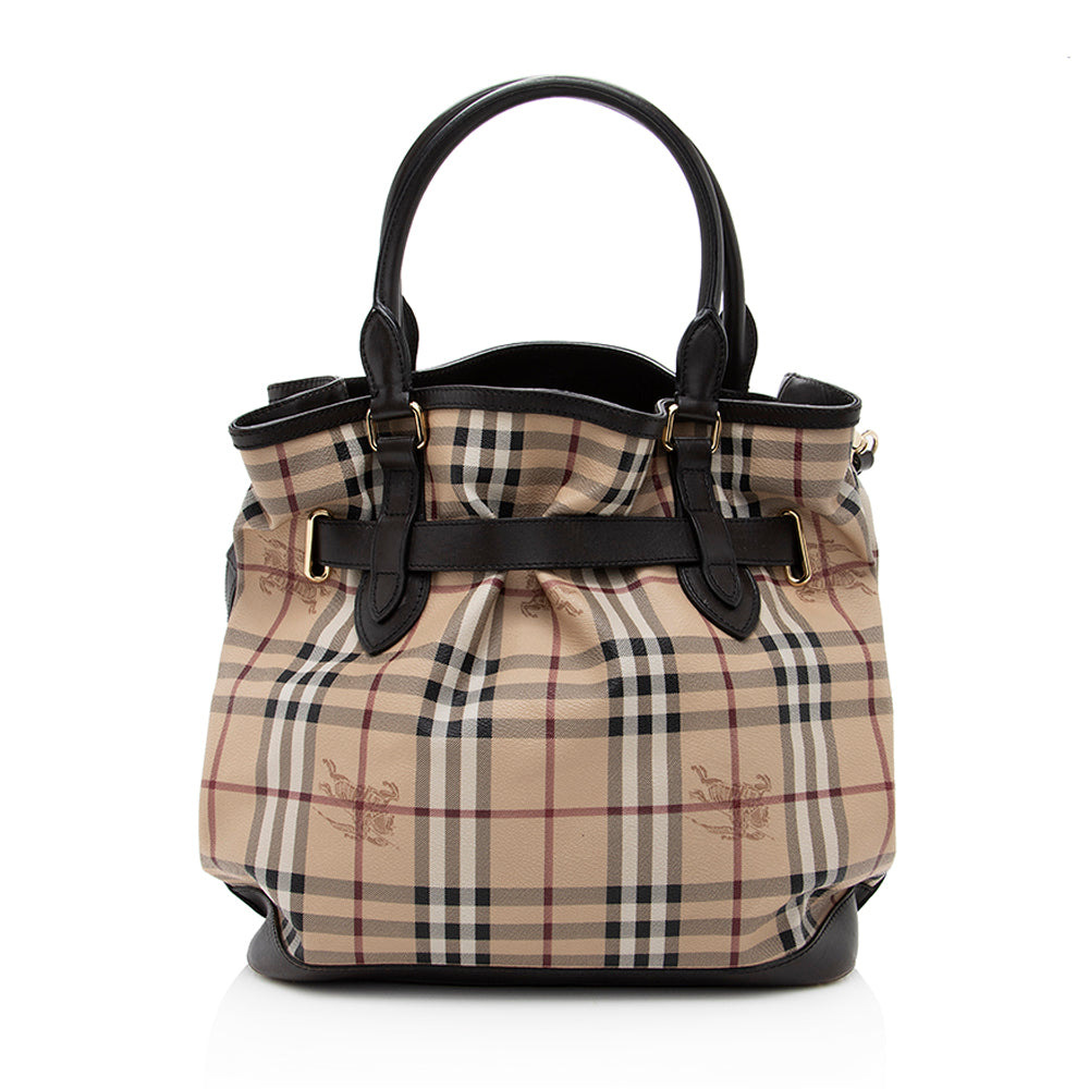 Burberry Haymarket Check Golderton Tote (SHF-18695)