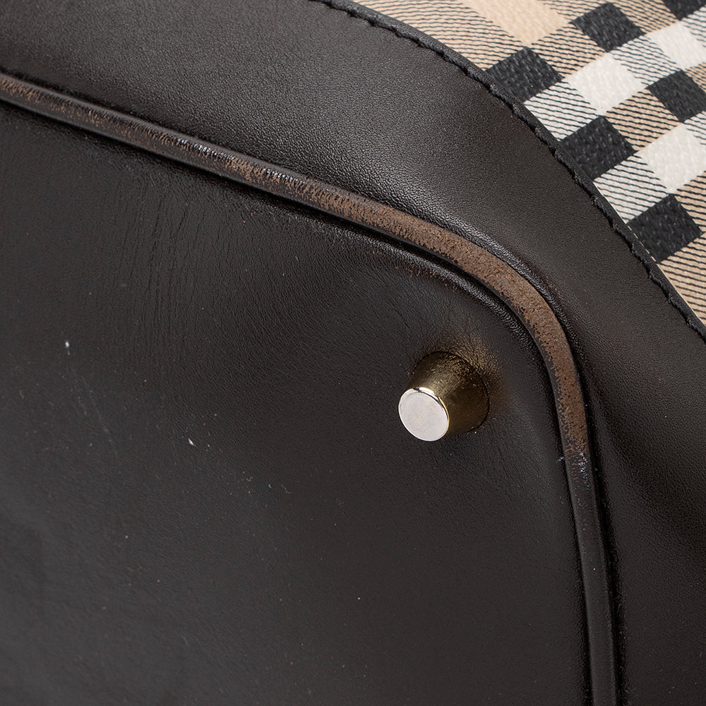 Burberry Haymarket Check Golderton Tote (SHF-18695)