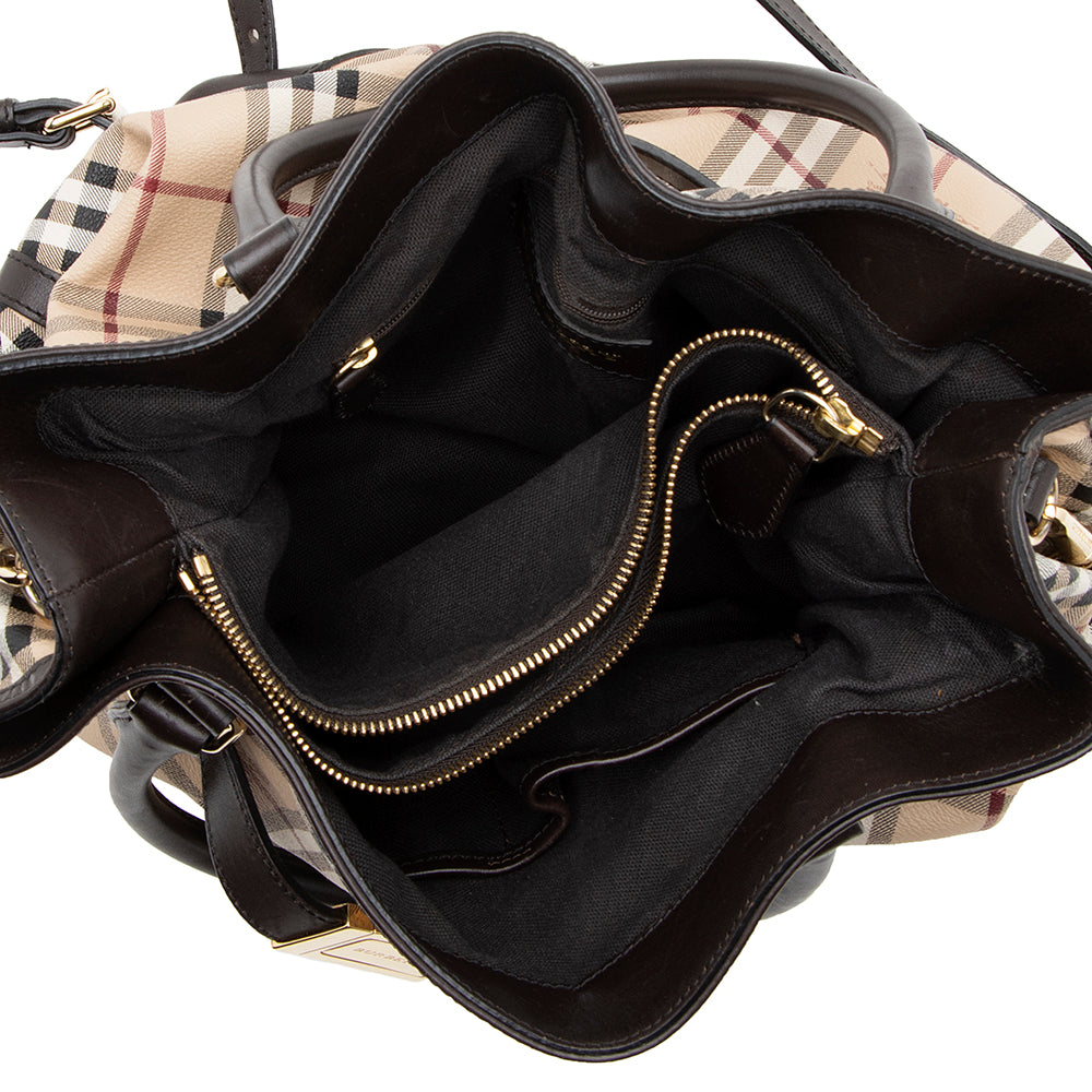 Burberry Haymarket Check Golderton Tote (SHF-18695)