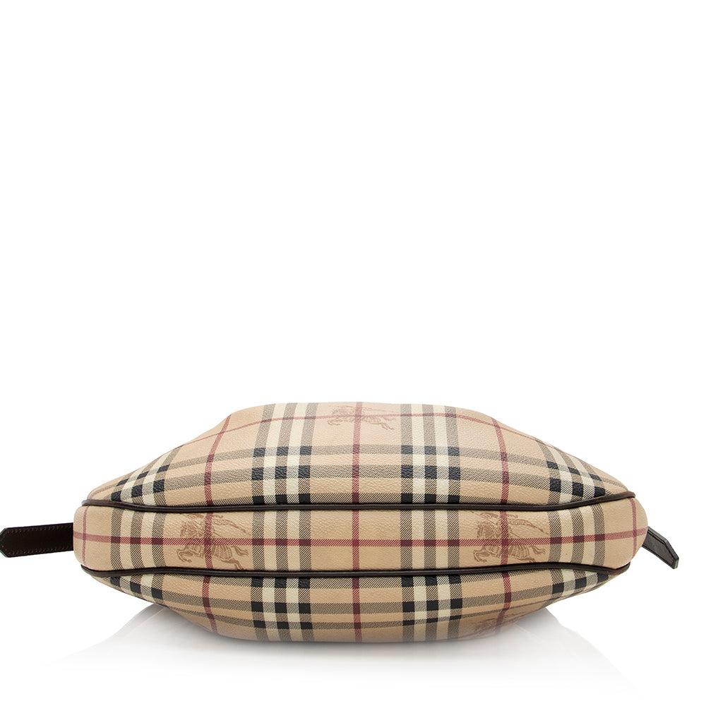 Burberry Haymarket Check Hernville Hobo (SHF-20380)