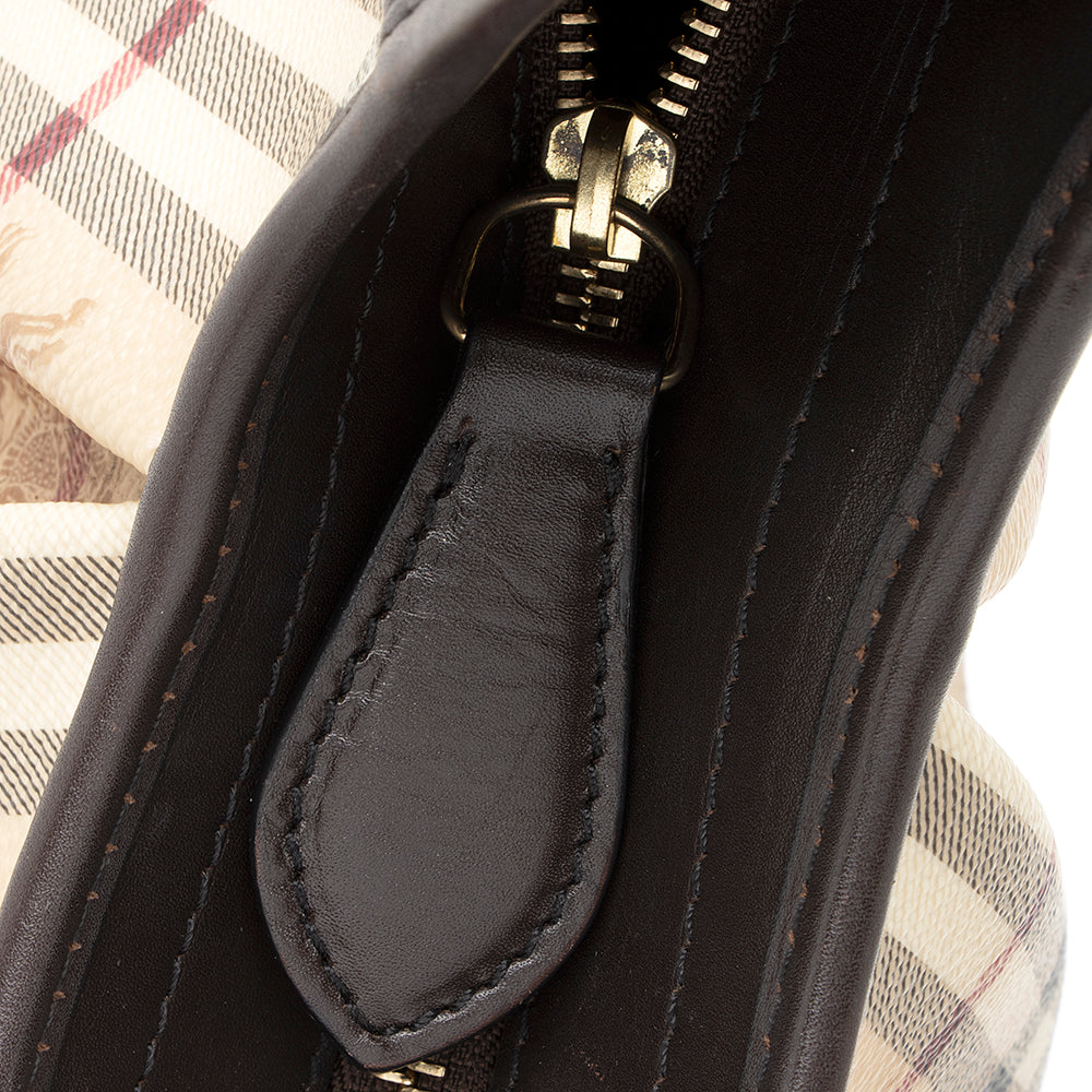 Burberry Haymarket Check Hernville Hobo (SHF-20380)