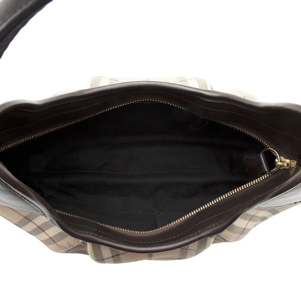 Burberry Haymarket Check Hernville Hobo (SHF-20380)