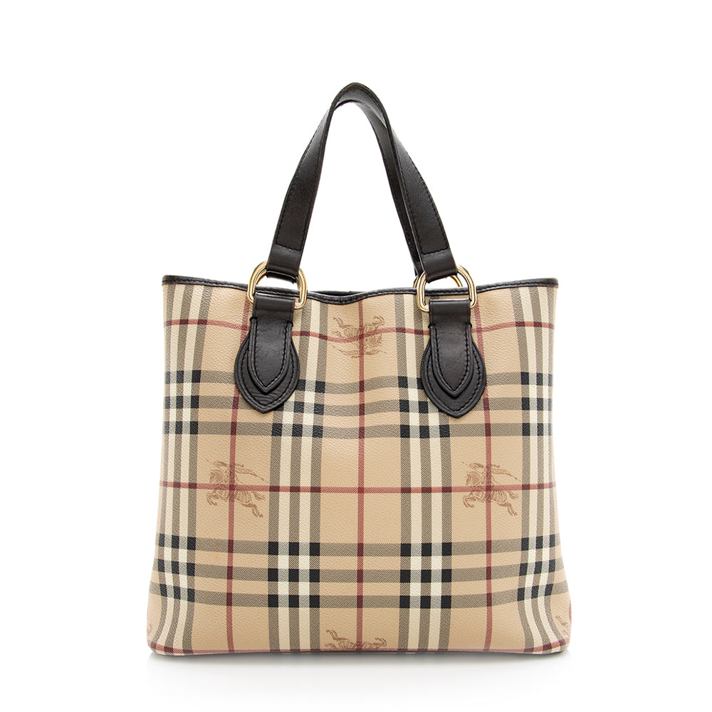 Burberry Haymarket Check Medium Tote (SHF-19038)