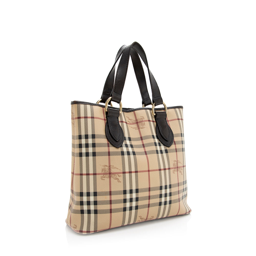 Burberry Haymarket Check Medium Tote (SHF-19038)