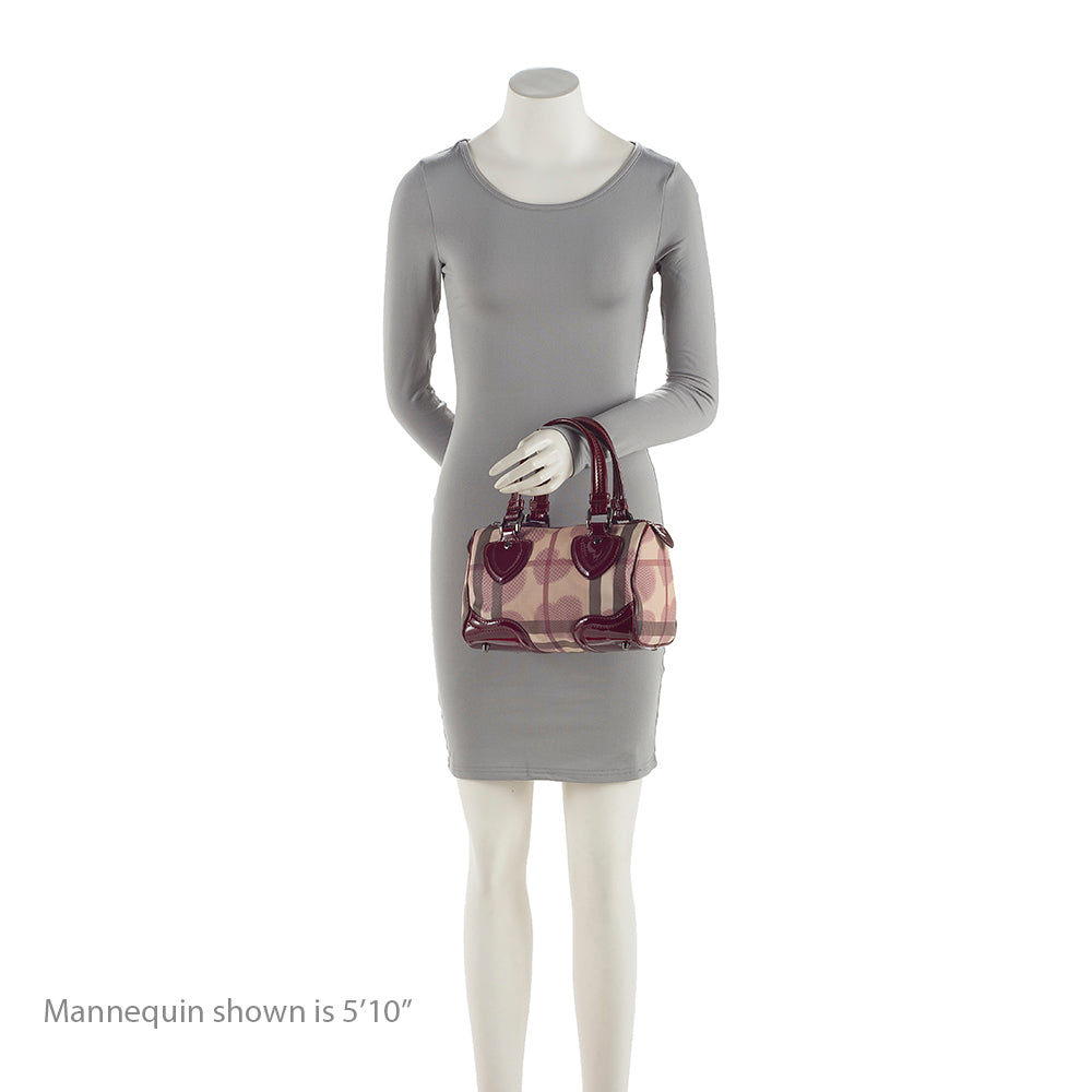 Burberry Heart Check Boston Small Satchel (SHF-19966)