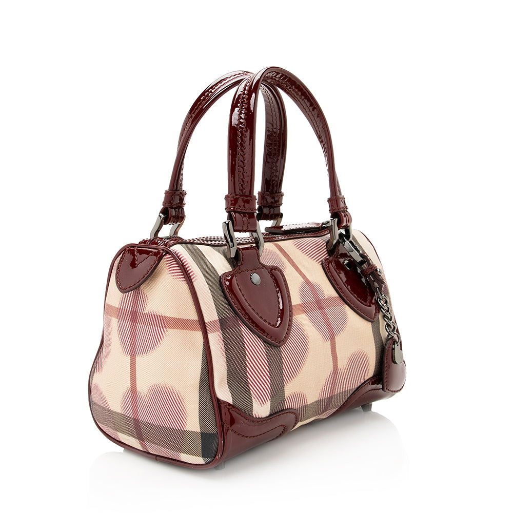 Burberry Heart Check Boston Small Satchel (SHF-19966)