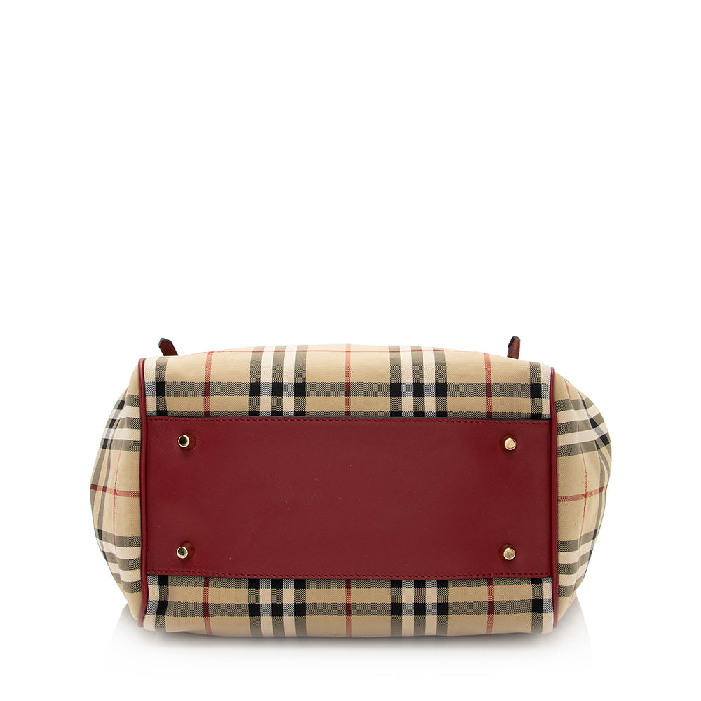 Burberry Horseferry Check Canterbury Small Tote (SHF-20419)