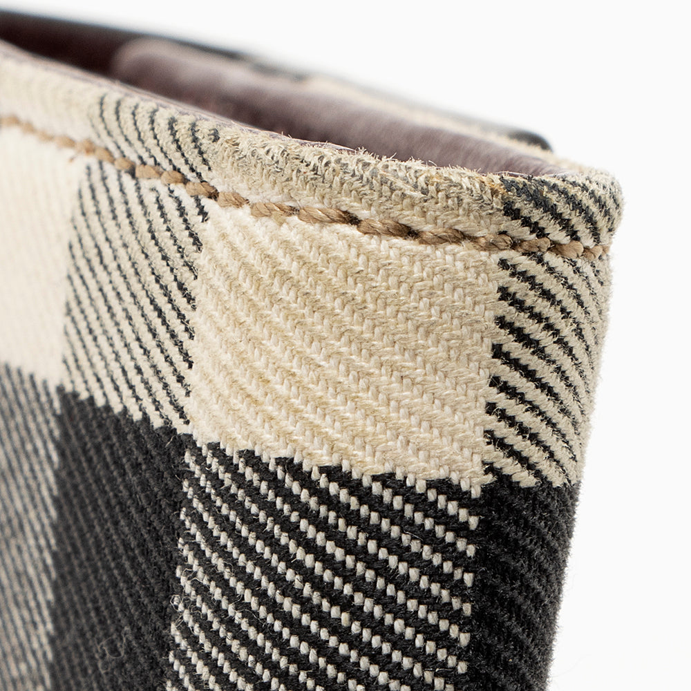 Burberry House Check Continental Wallet (SHF-20805)