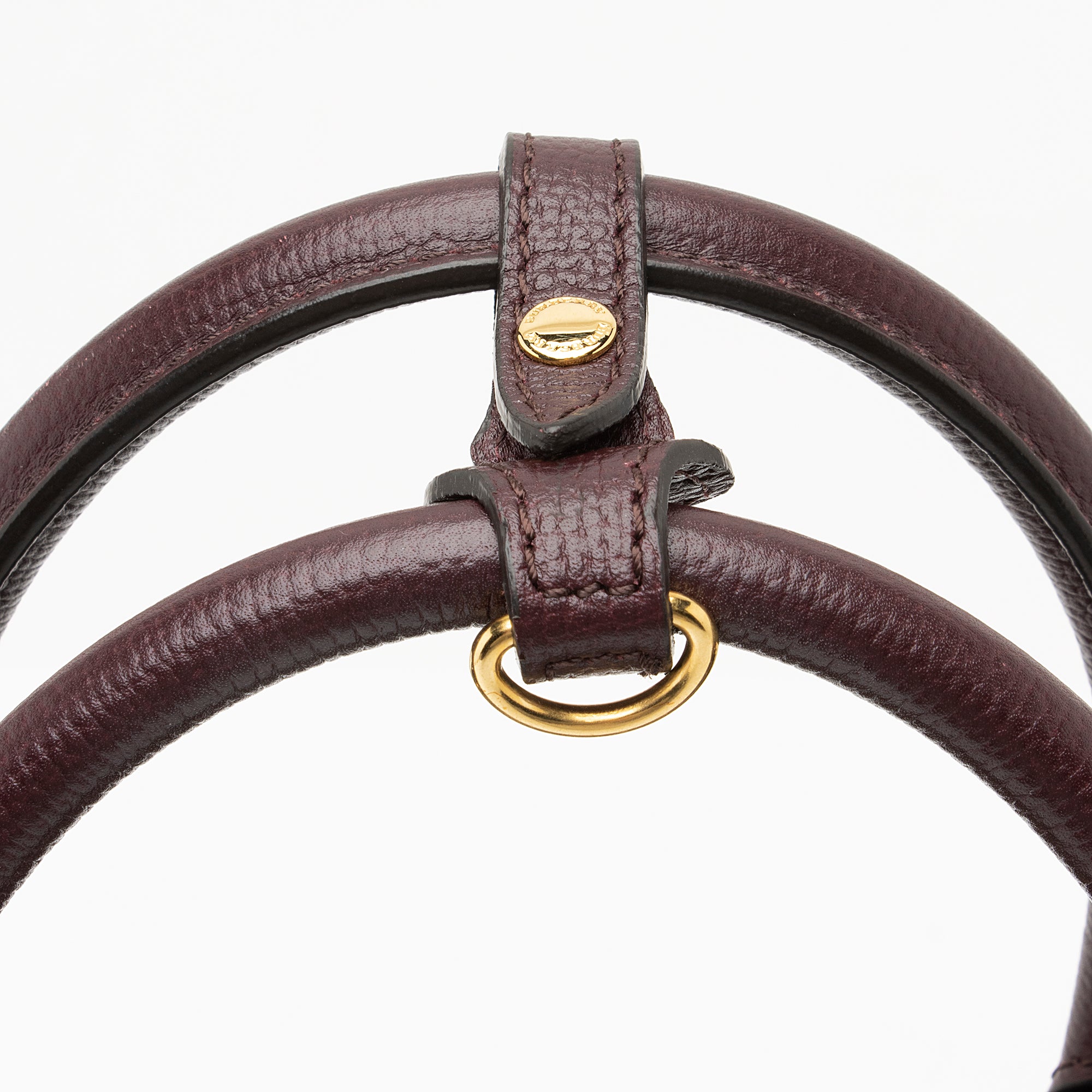 Burberry House Check Leather Banner Medium Tote (SHF-23800)