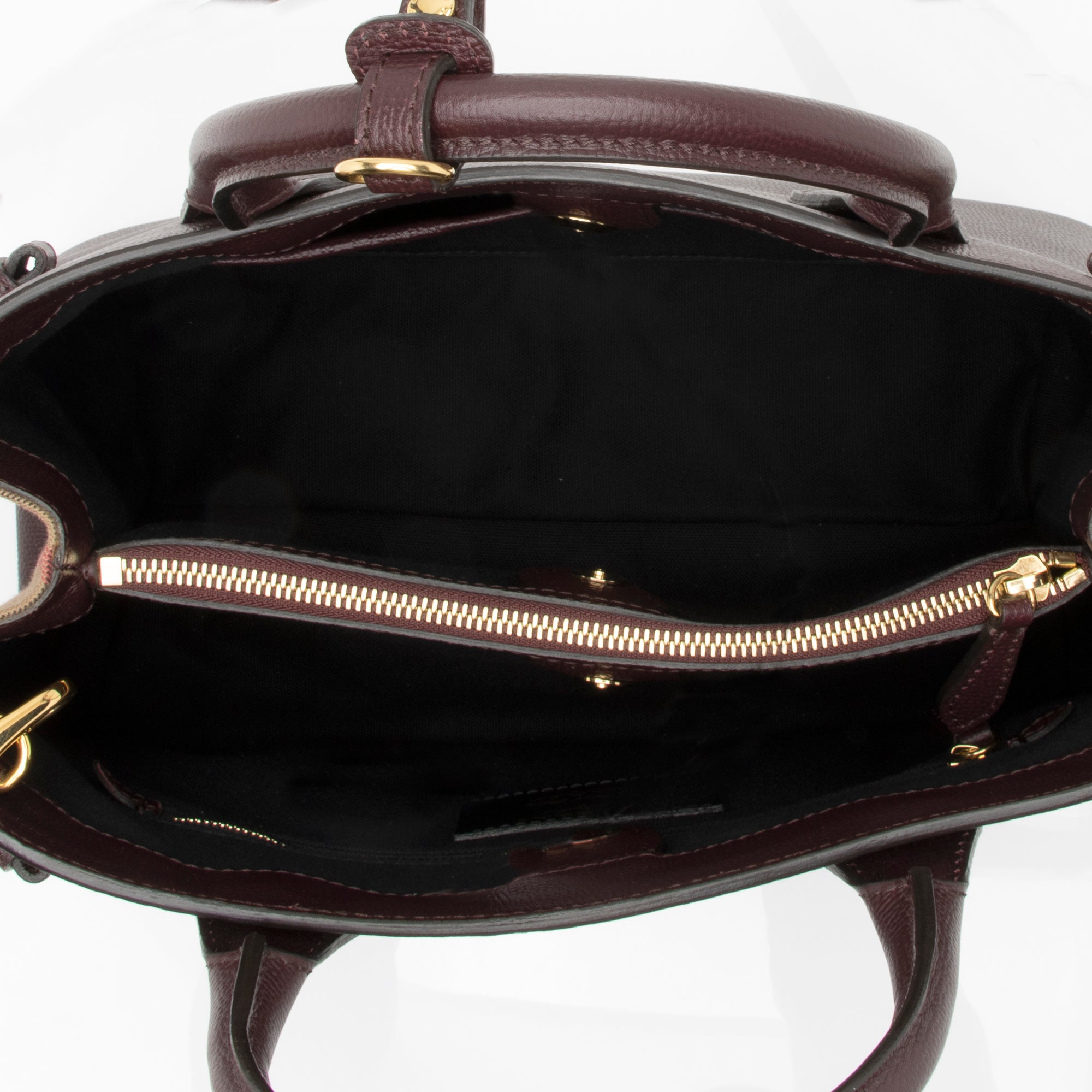 Burberry House Check Leather Banner Medium Tote (SHF-23800)