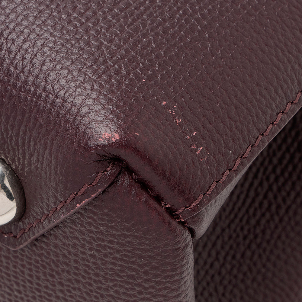 Burberry House Check Leather Banner Small Tote (SHF-19217)