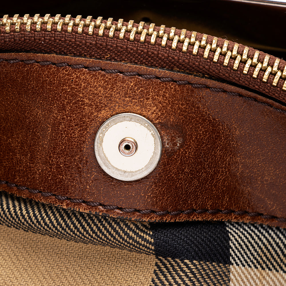 Burberry Leather Convertible Satchel (SHF-17987)