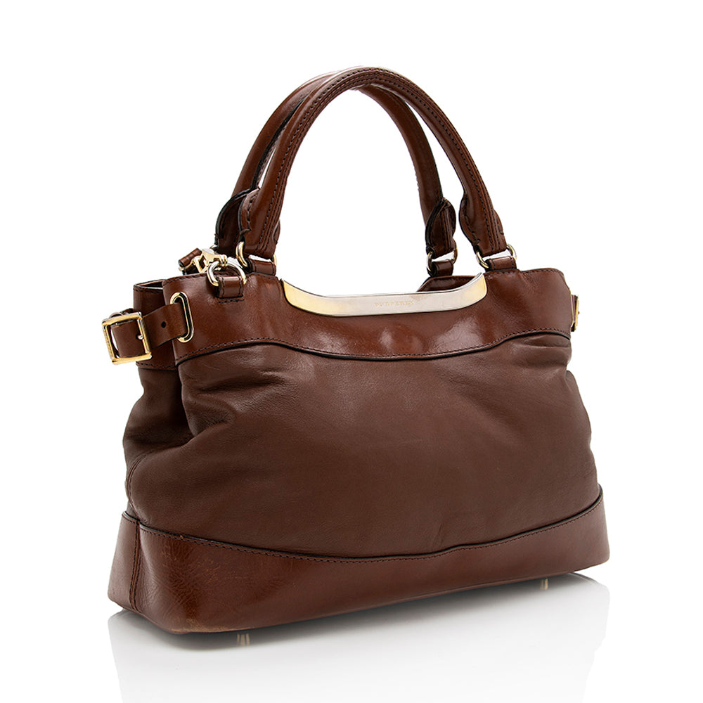 Burberry Leather Convertible Satchel (SHF-17987)