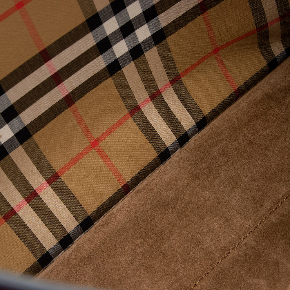 Burberry Leather Crest Grommet Detail Tote (SHF-20382)