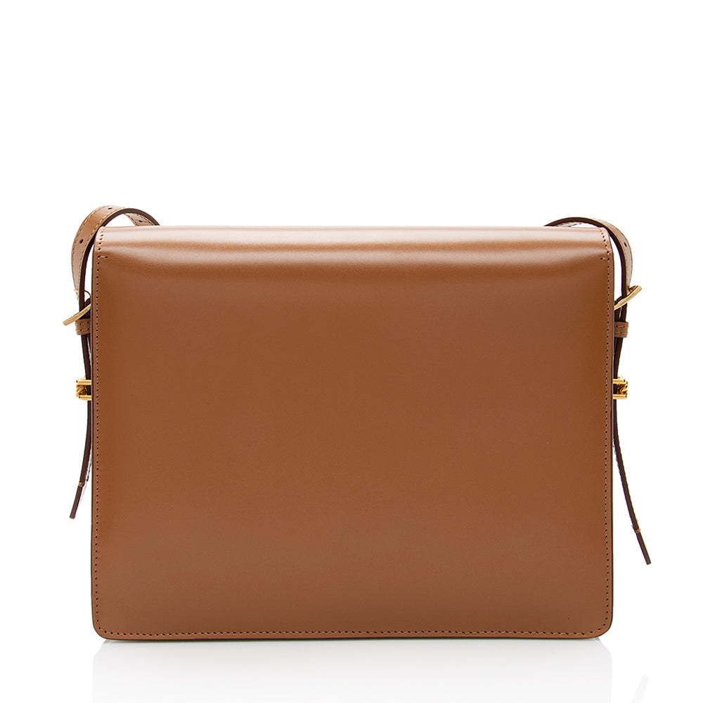 Burberry Leather Grace Large Flap Shoulder Bag (SHF-18273)