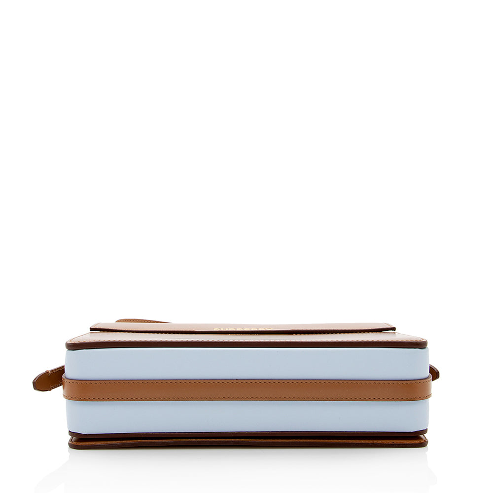 Burberry Leather Grace Large Flap Shoulder Bag (SHF-18273)