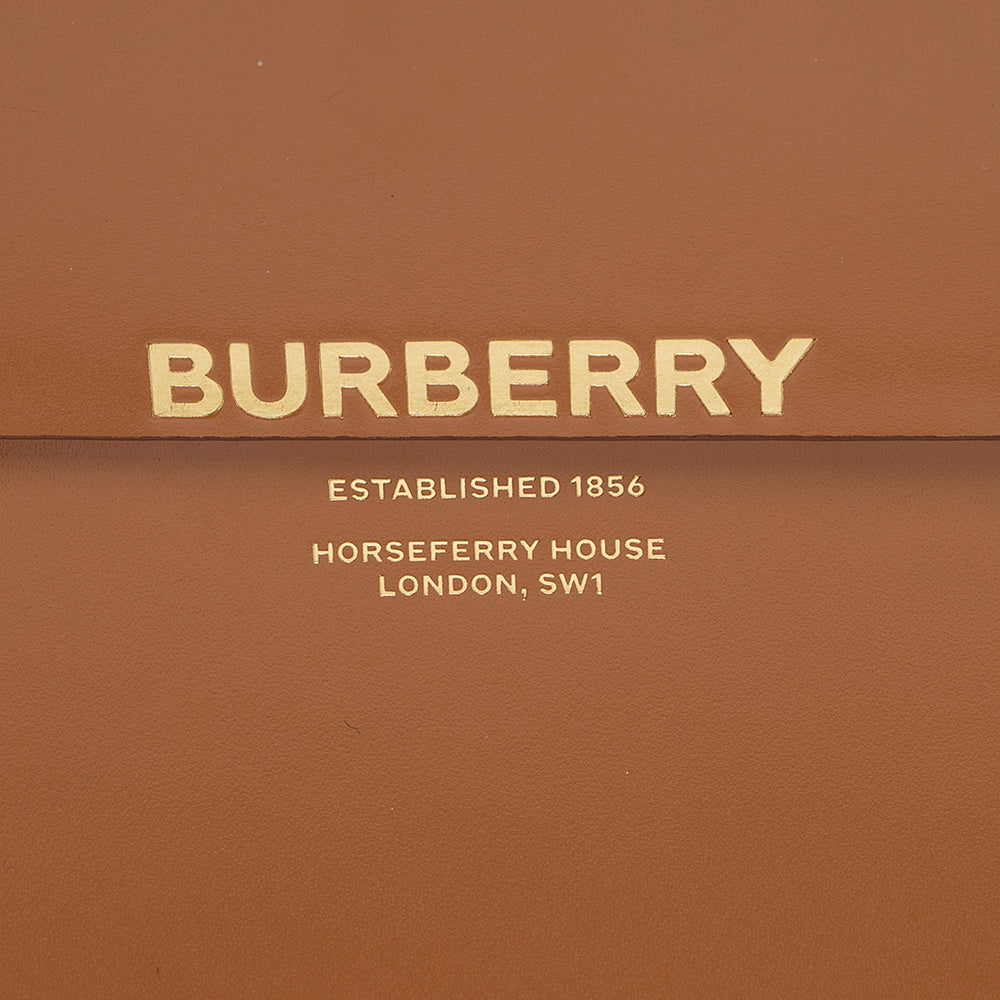 Burberry Leather Grace Large Flap Shoulder Bag (SHF-18273)