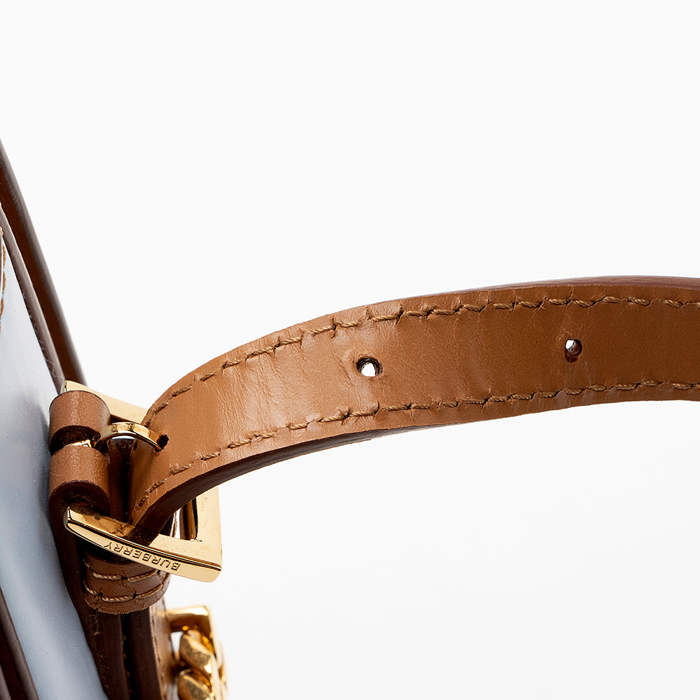 Burberry Leather Grace Large Flap Shoulder Bag (SHF-18273)