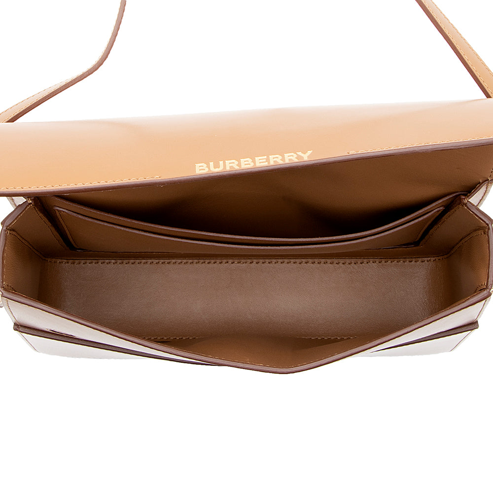 Burberry Leather Grace Large Flap Shoulder Bag (SHF-18273)