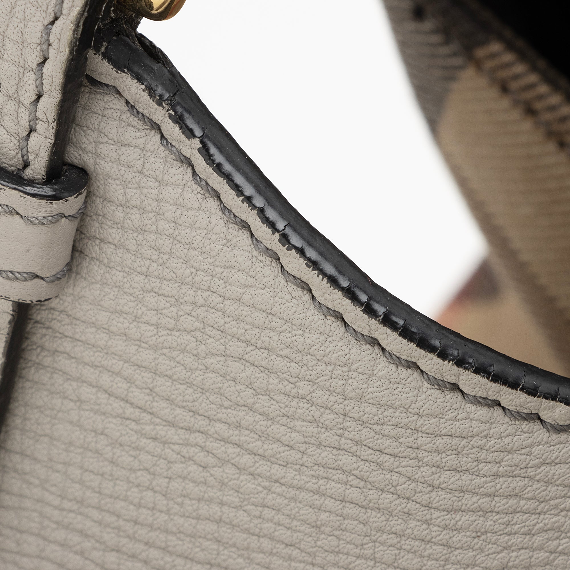 Burberry Leather House Check Derby Canterbury Small Tote (SHF-22598)