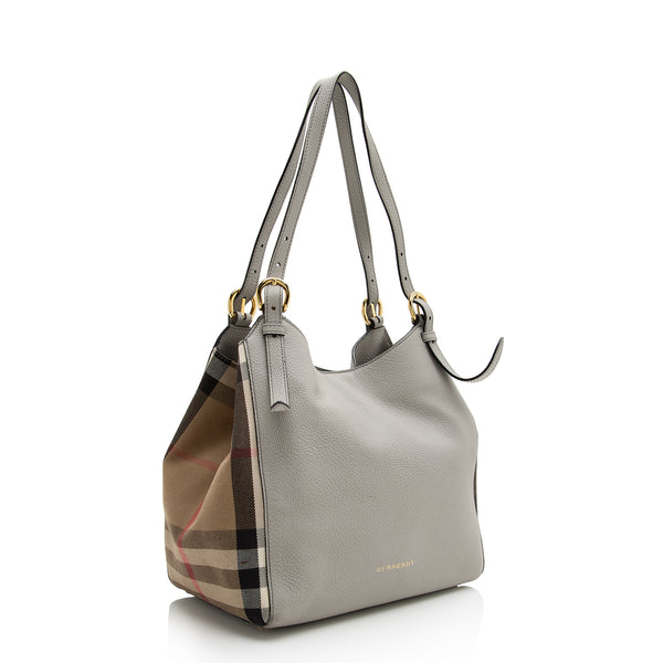 Burberry BURBERRY bag Lady's tote shoulder Canterbury leather gold