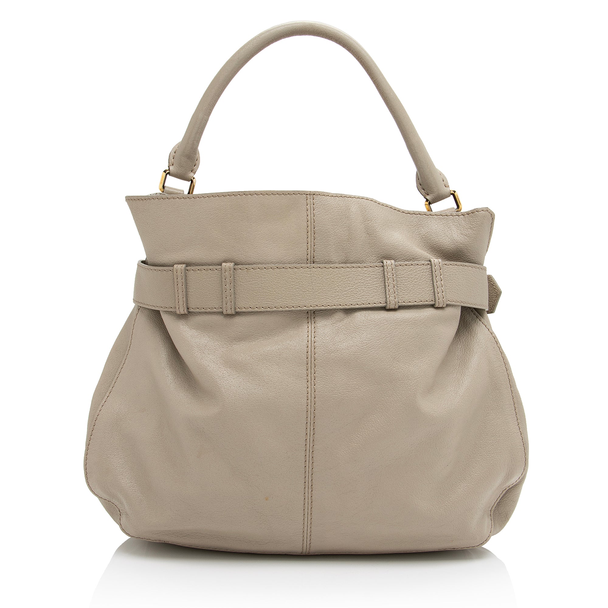 Burberry Leather Lambeth Hobo (SHF-23041)