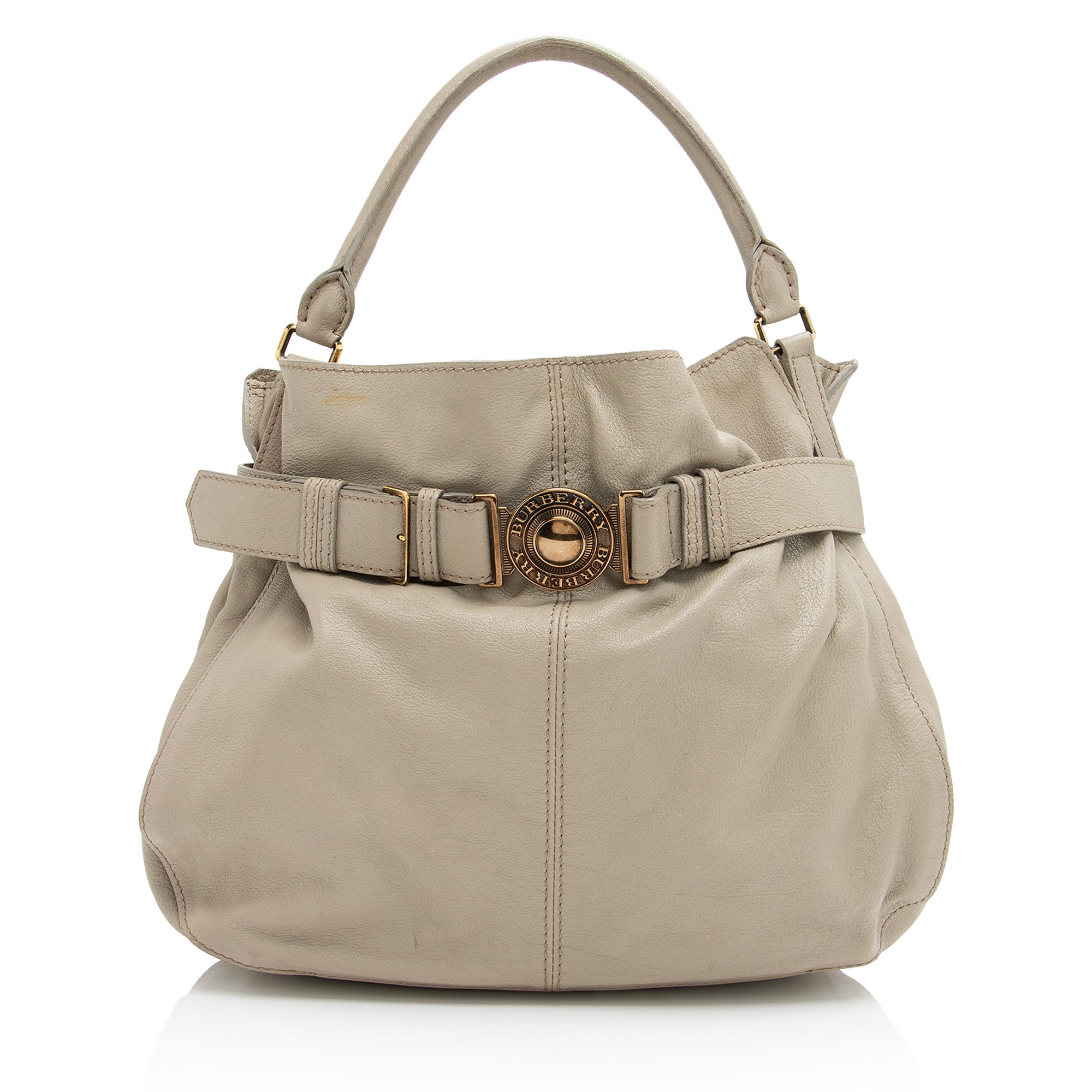 Burberry Leather Lambeth Hobo (SHF-23041)