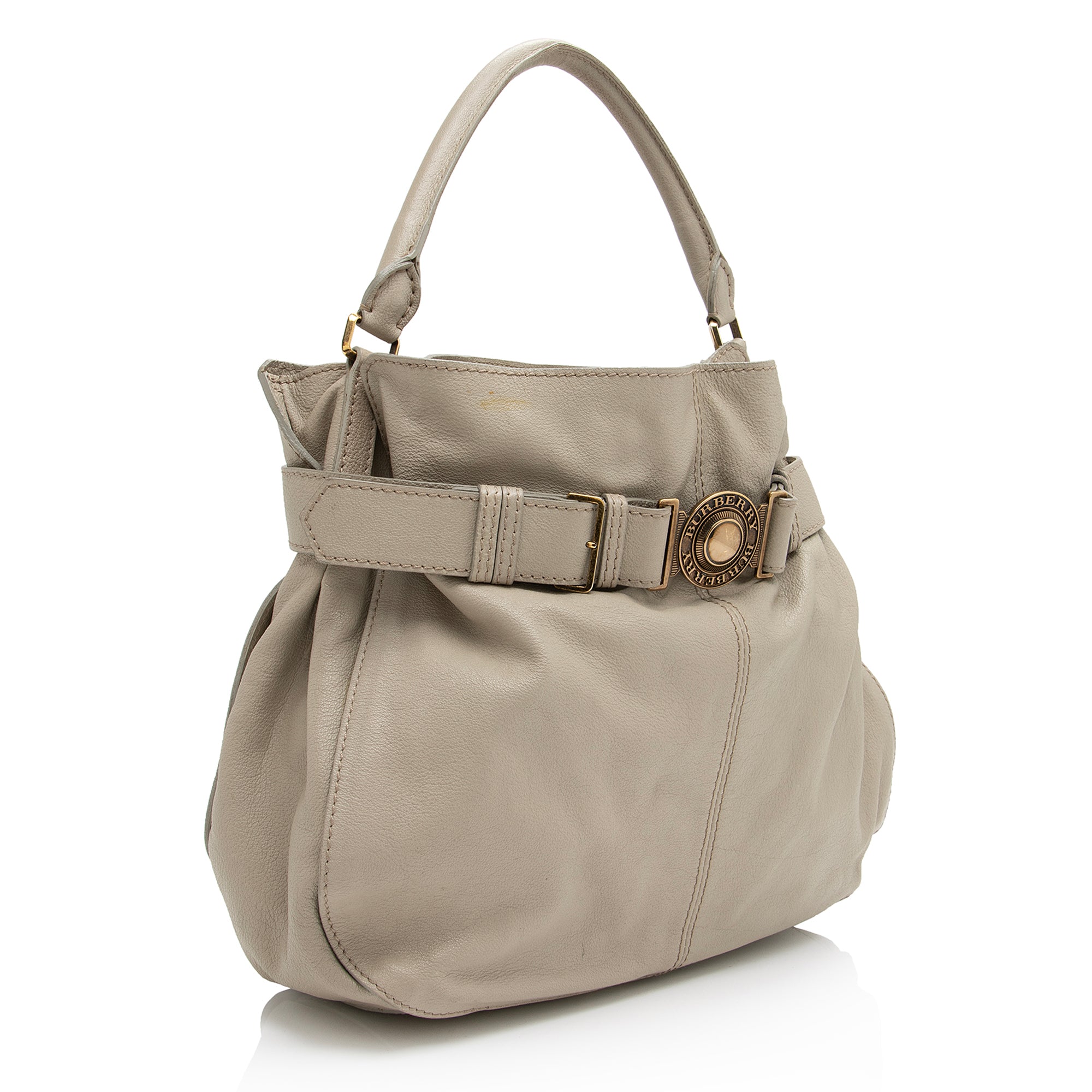 Burberry Leather Lambeth Hobo (SHF-23041)