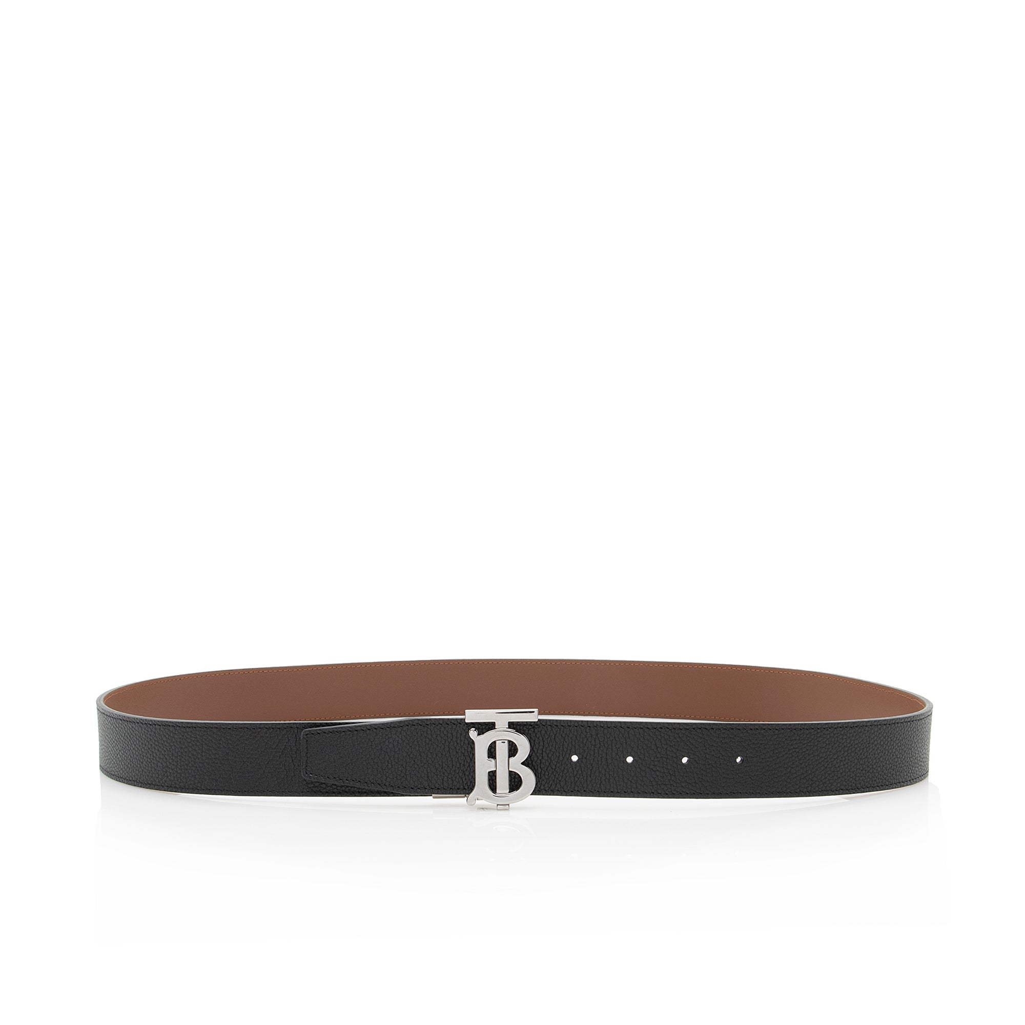 Burberry Leather Reversible TB Monogram Belt - Size 42 / 105 (SHF-22259)