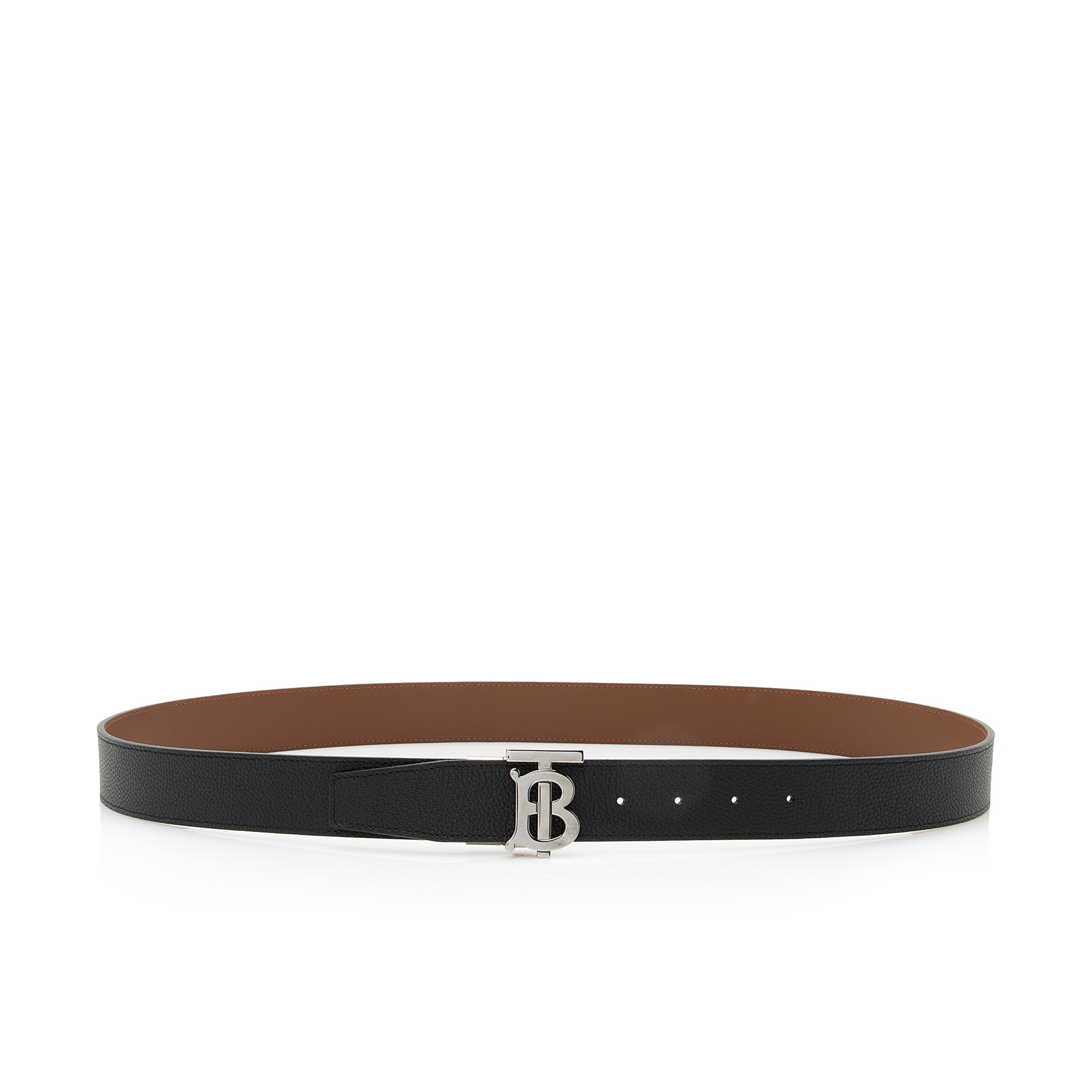 Burberry Leather Reversible TB Monogram Belt - Size 42 / 100 (SHF-22752)