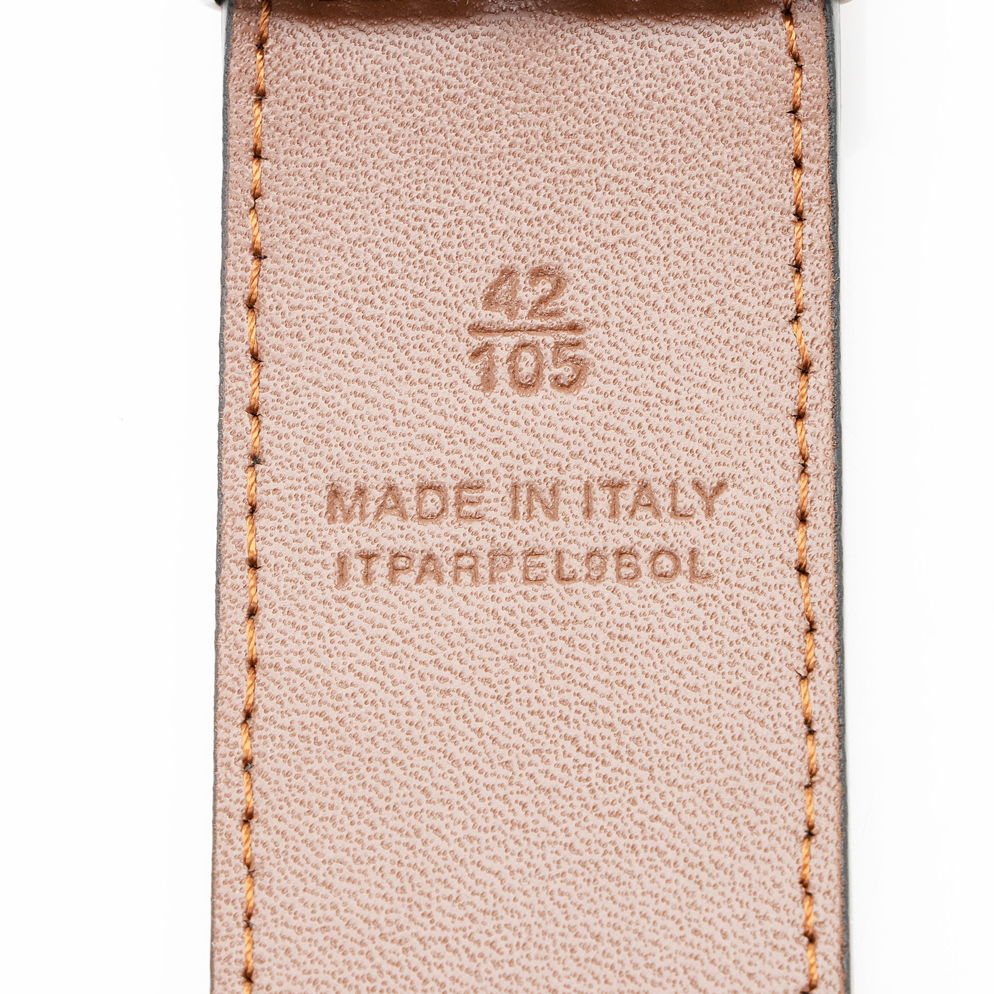 Burberry Leather Reversible TB Monogram Belt - Size 42 / 105 (SHF-23855)