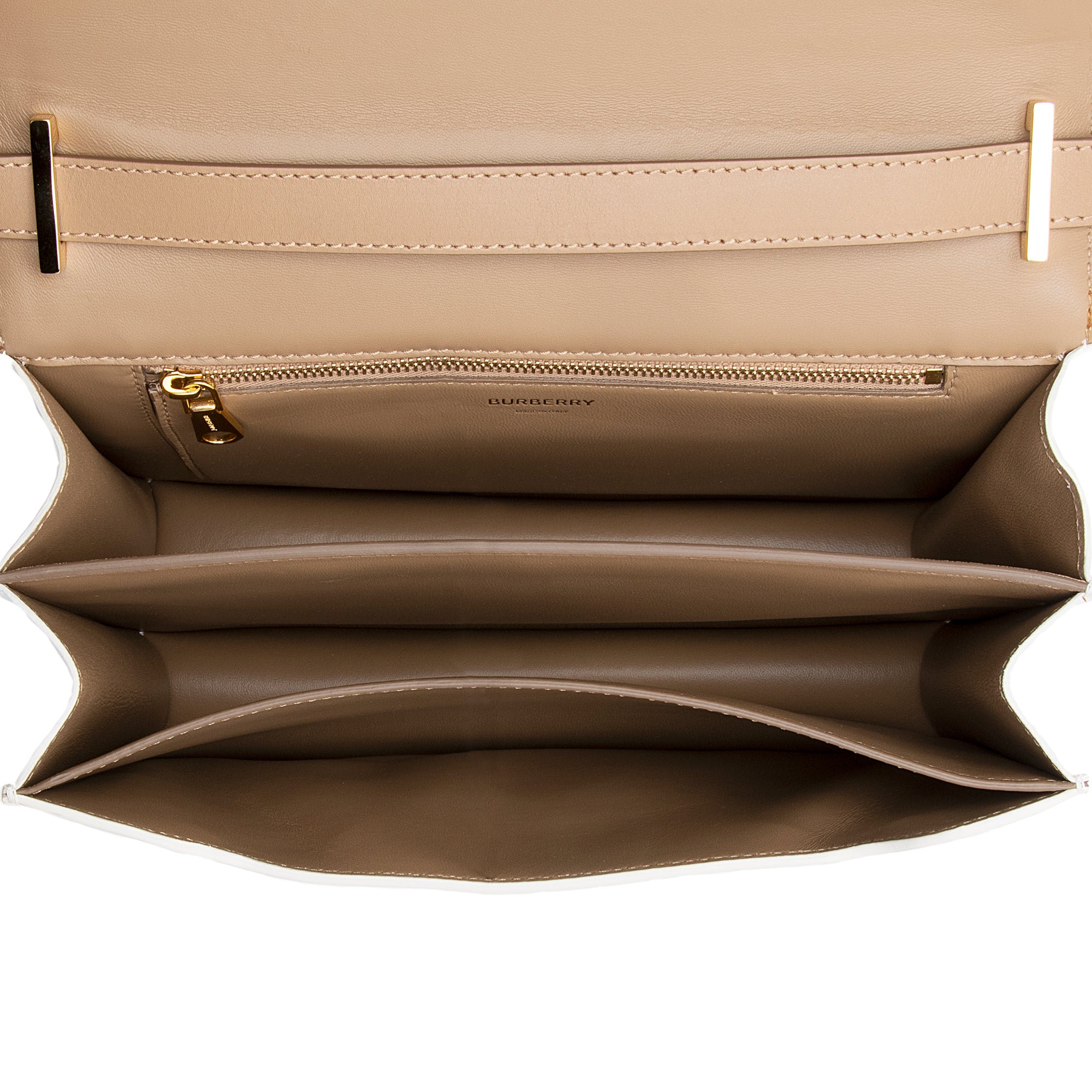 Burberry Leather TB Flap Medium Shoulder Bag (SHF-22177)