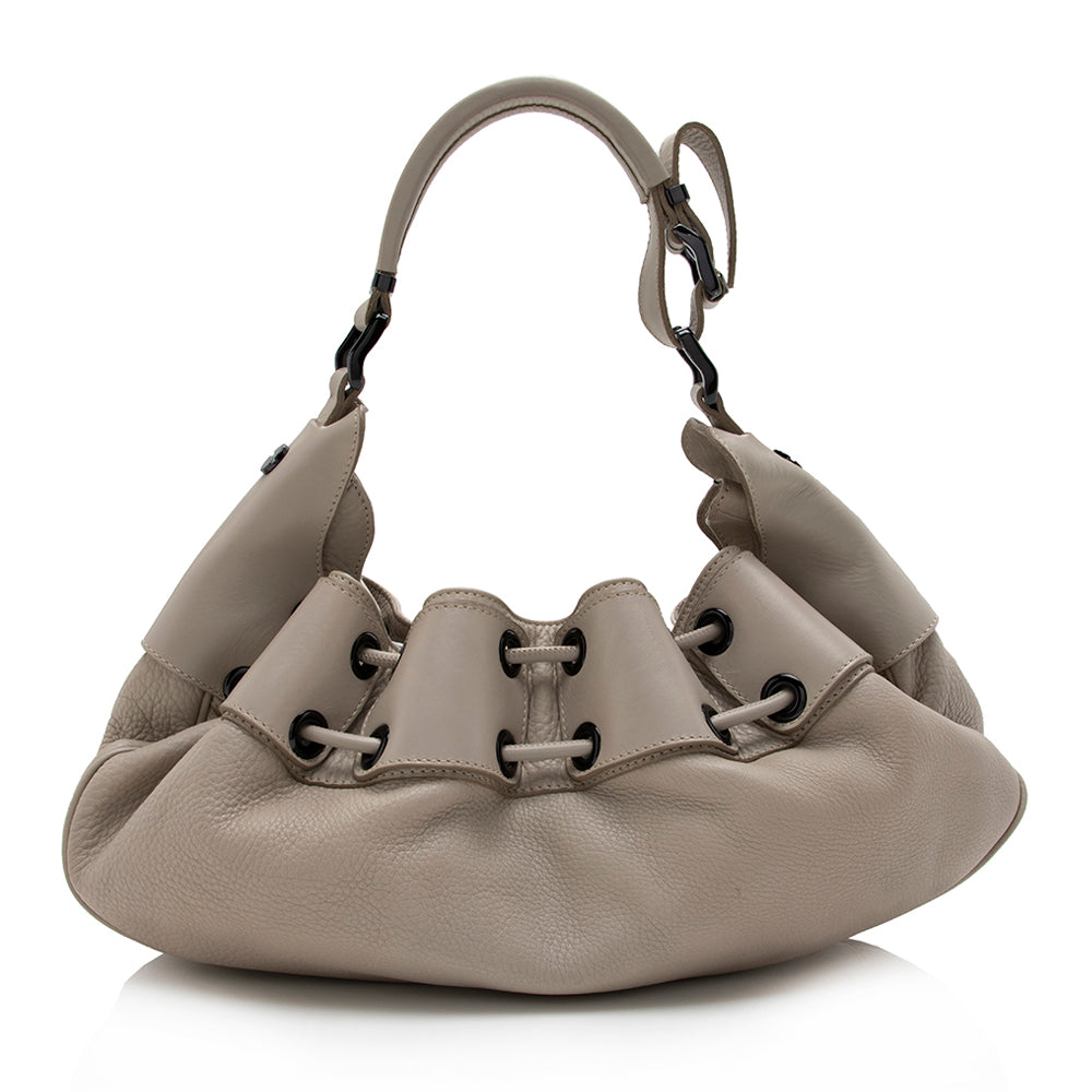 Burberry Leather Warrior Hobo (SHF-16558)
