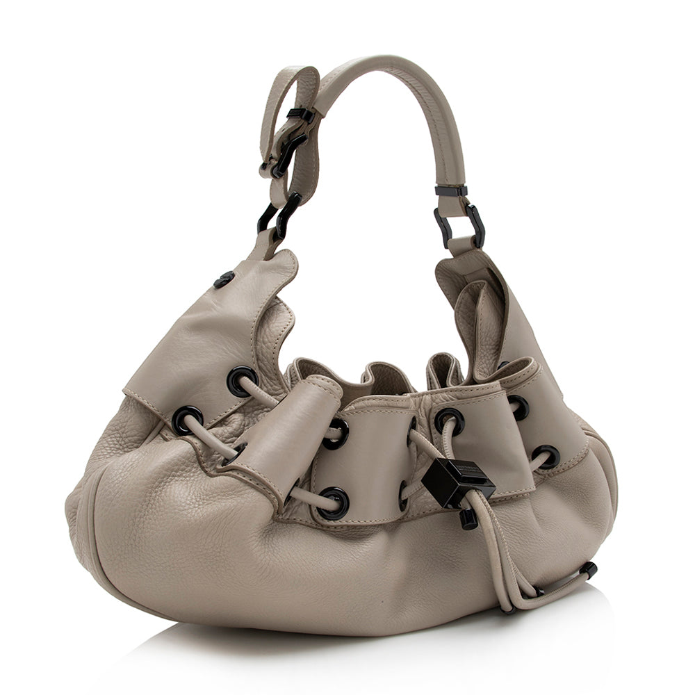 Burberry Leather Warrior Hobo (SHF-16558)