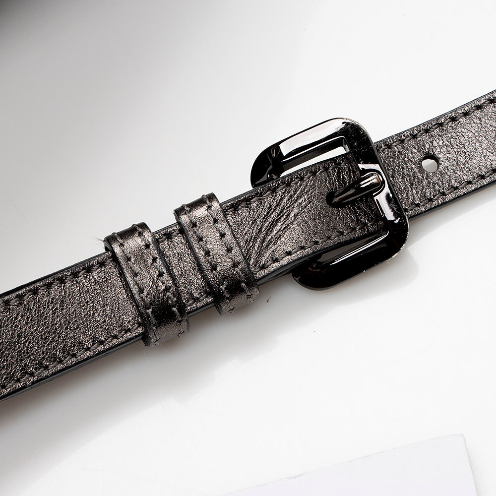 Burberry Metallic Leather Large Satchel (SHF-14682)