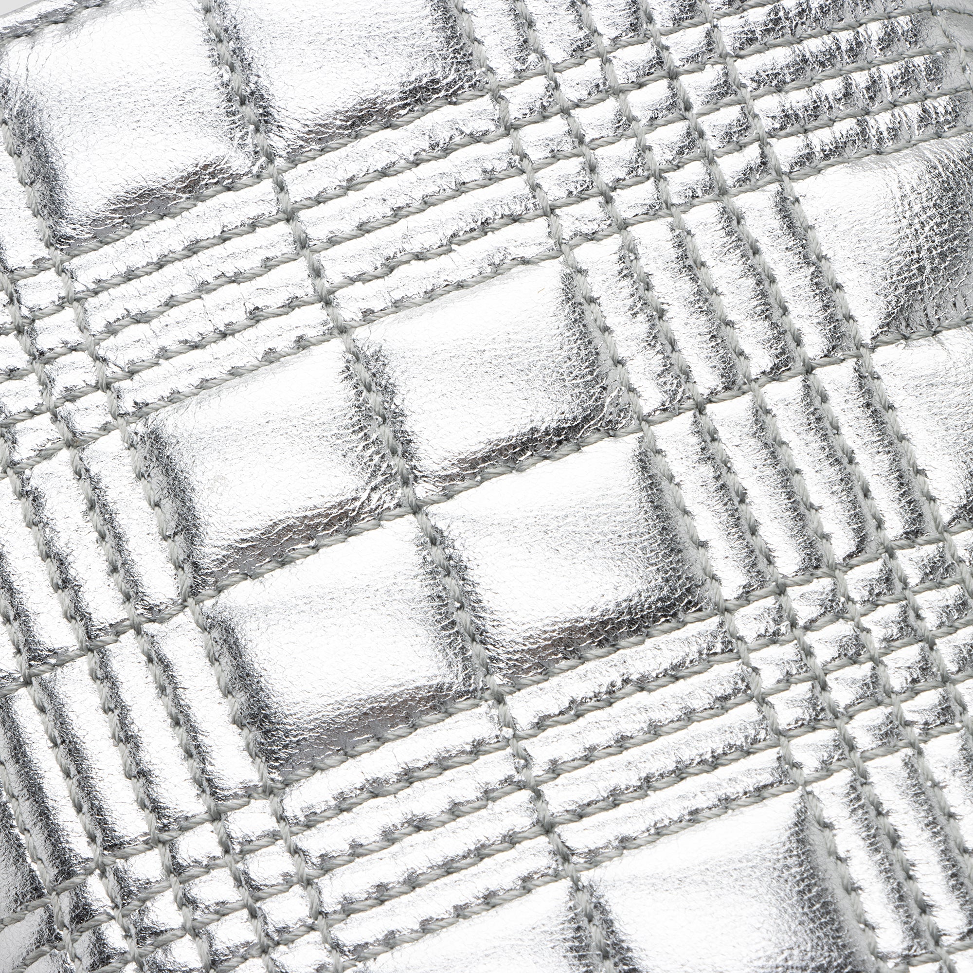 Burberry Metallic Quilted Lambskin TB Lola Wallet on Chain (SHF-22393)