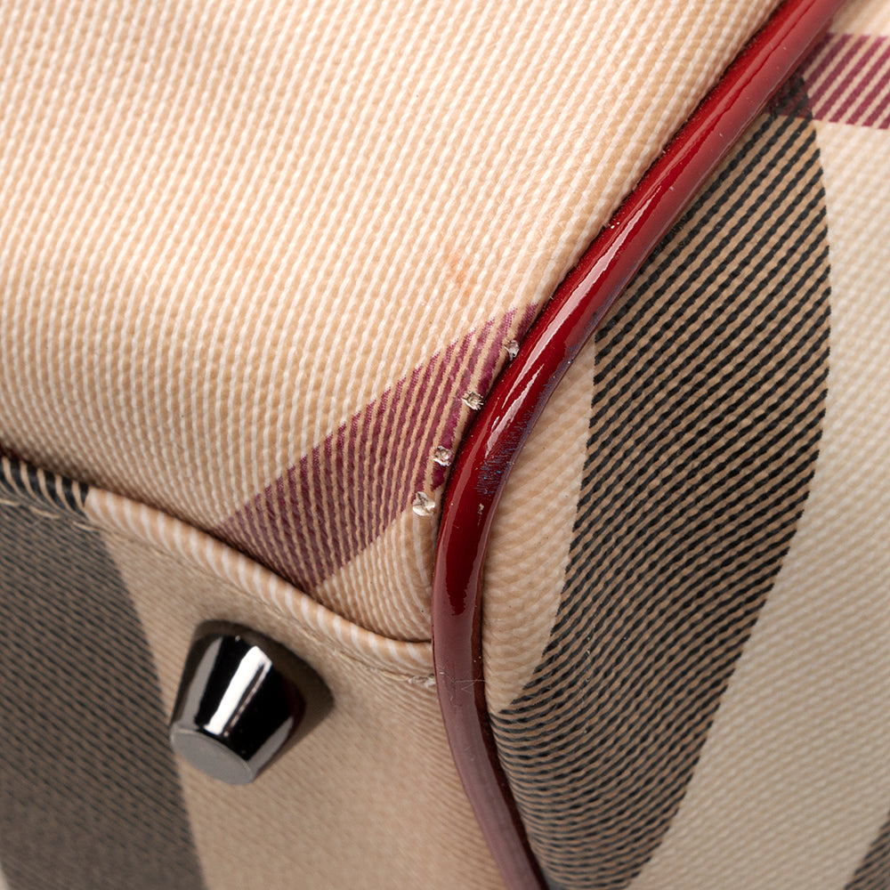 Burberry Nova Check Double Zip Tote (SHF-19266)