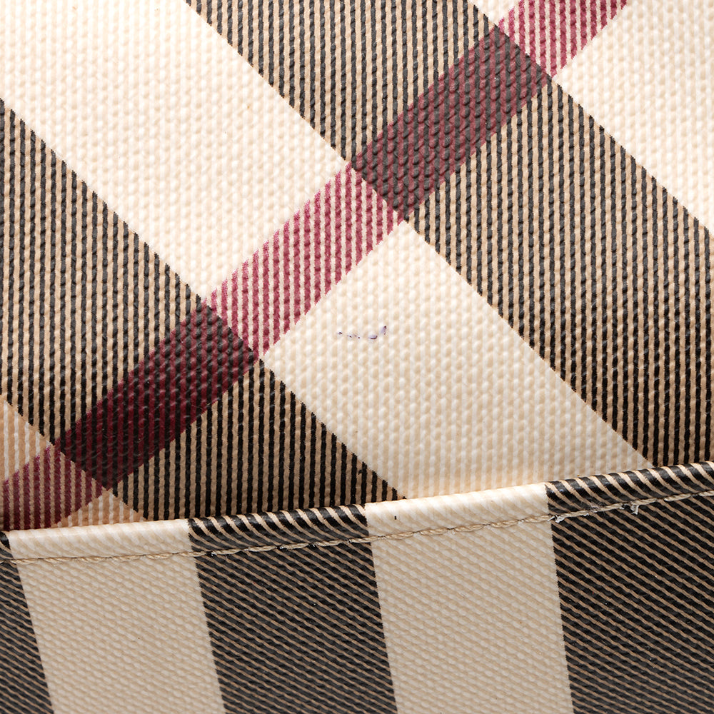 Burberry Nova Check Double Zip Tote (SHF-19266)