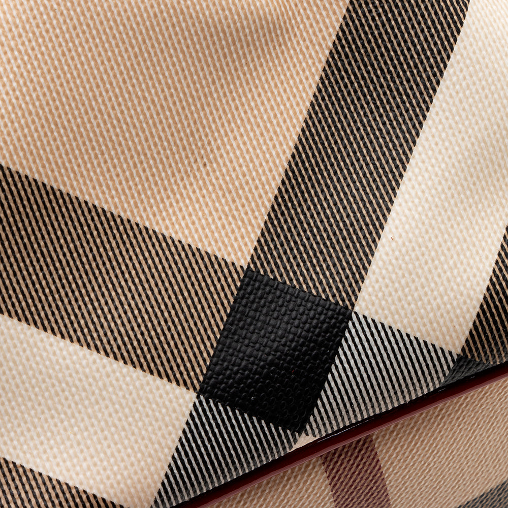 Burberry Nova Check Double Zip Tote (SHF-19266)