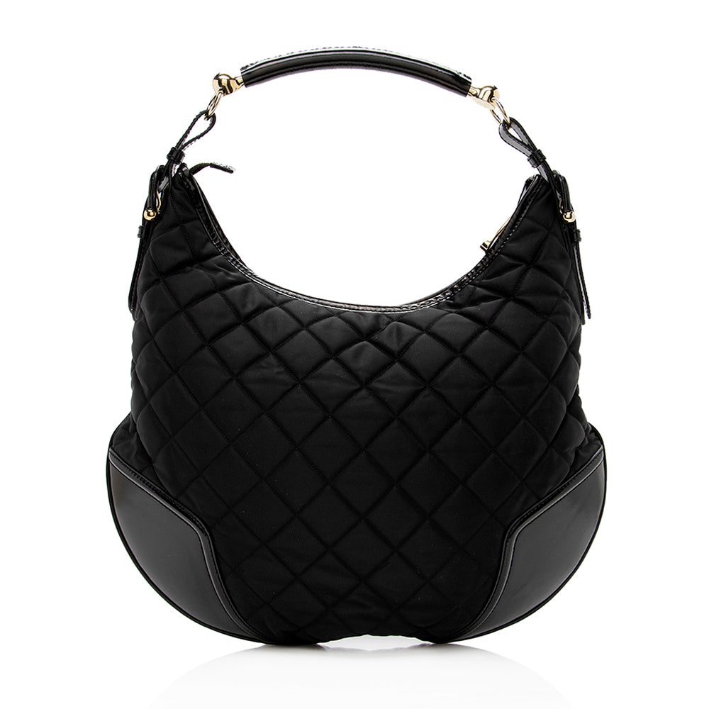 Burberry Nylon Hoxton Hobo (SHF-13792)