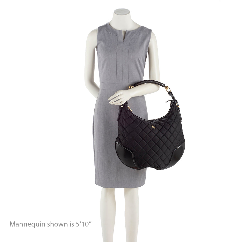 Burberry Nylon Hoxton Hobo (SHF-13792)