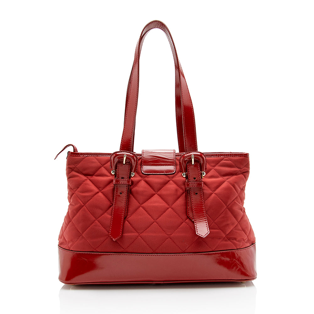 Burberry Nylon Quilted Tote (SHF-16328)