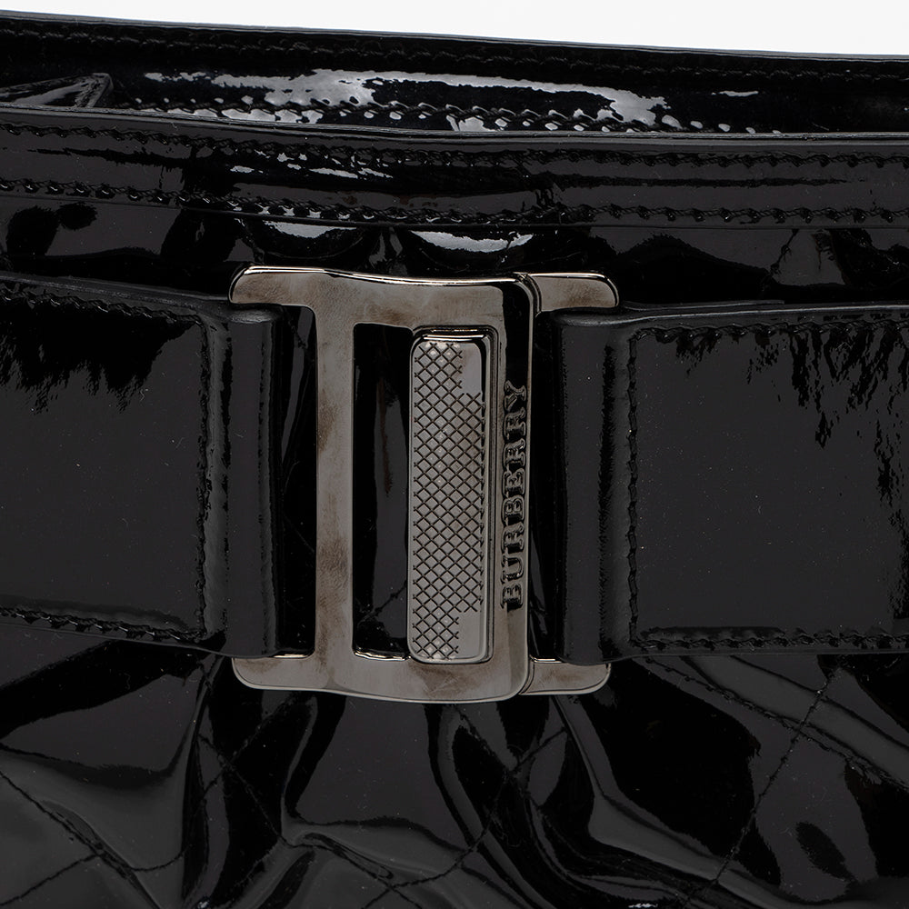 Burberry Patent Leather Buckle Small Shoulder Bag (SHF-15428)