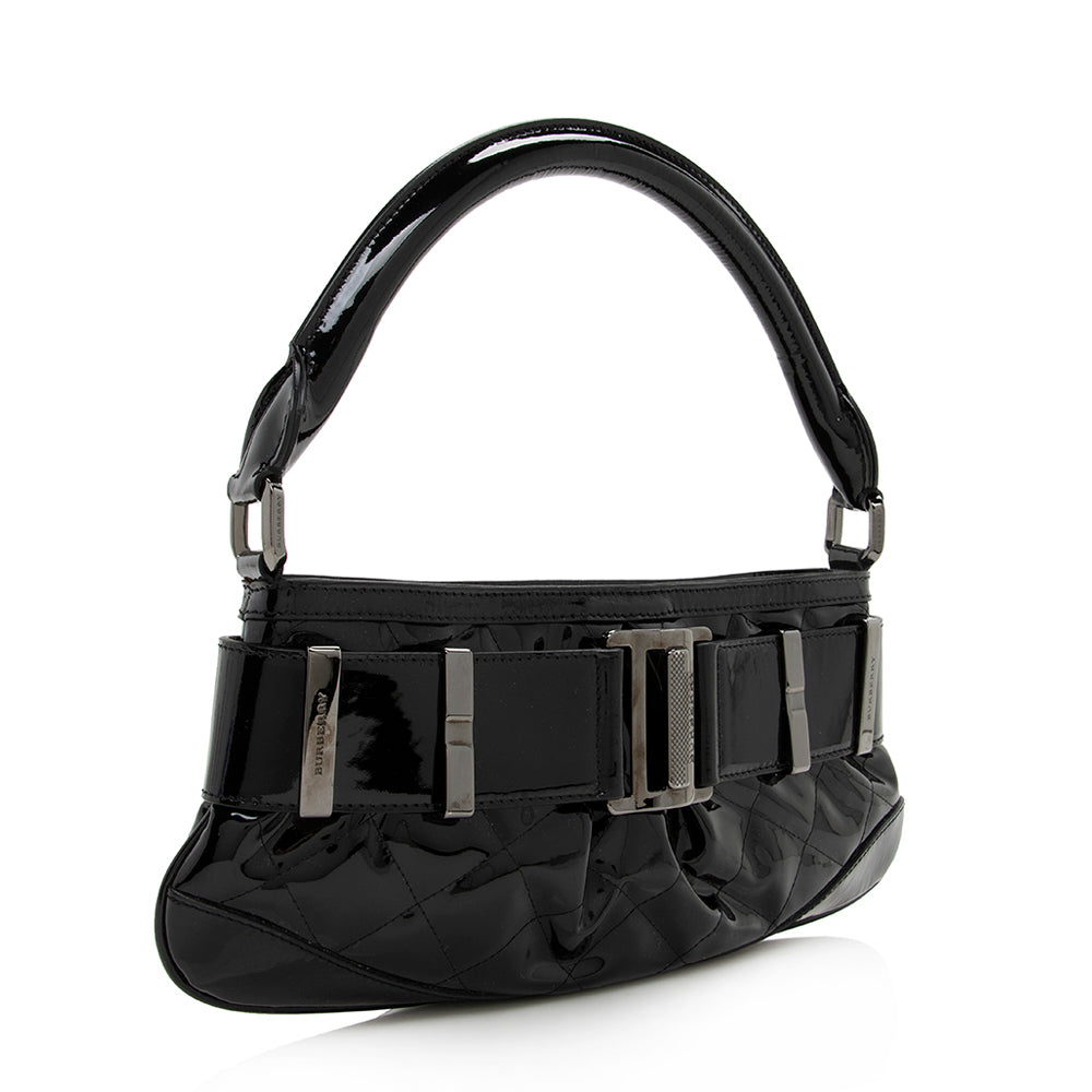 Burberry Patent Leather Buckle Small Shoulder Bag (SHF-15428)