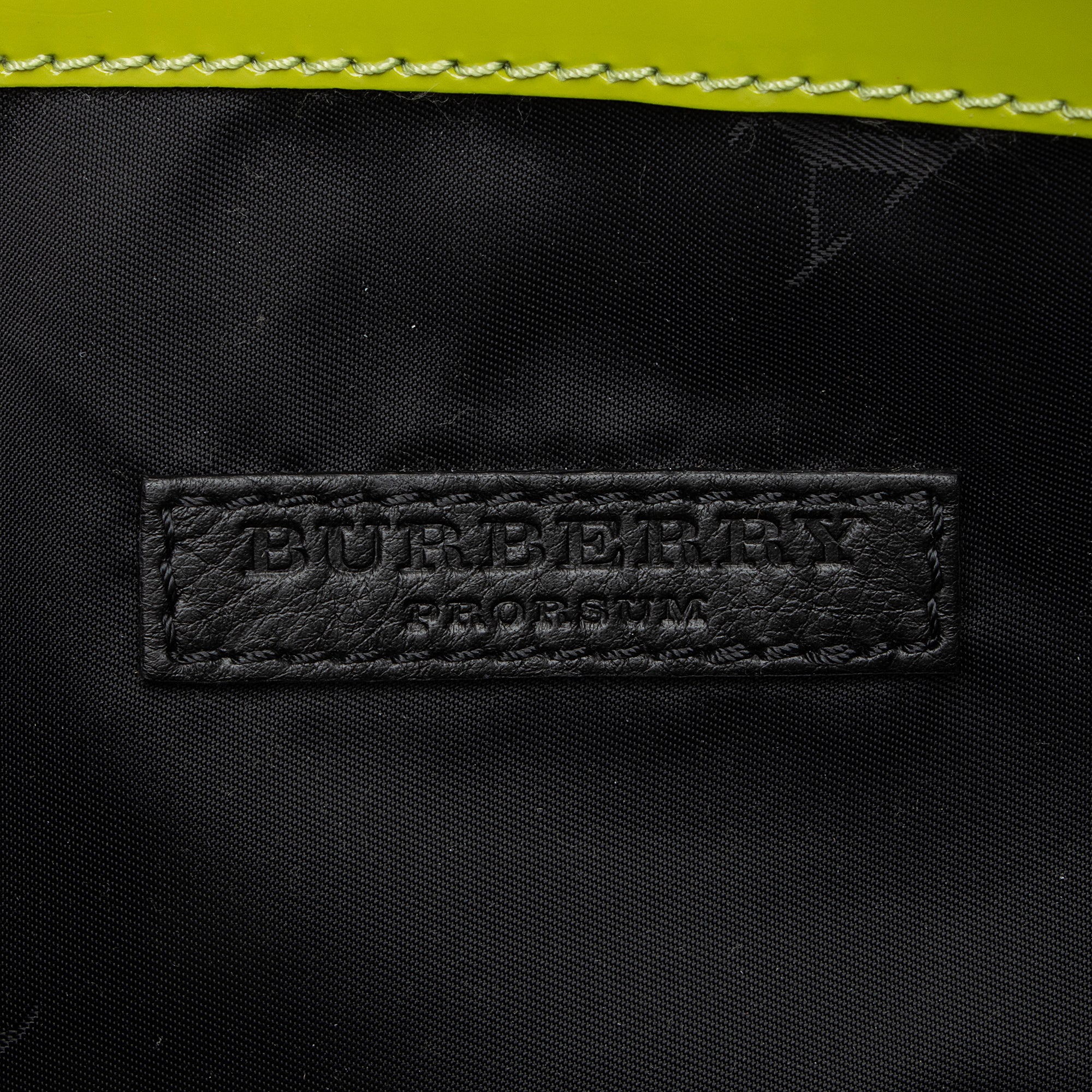 Burberry Patent Leather Parmoor Prorsum Clutch (SHF-23381)