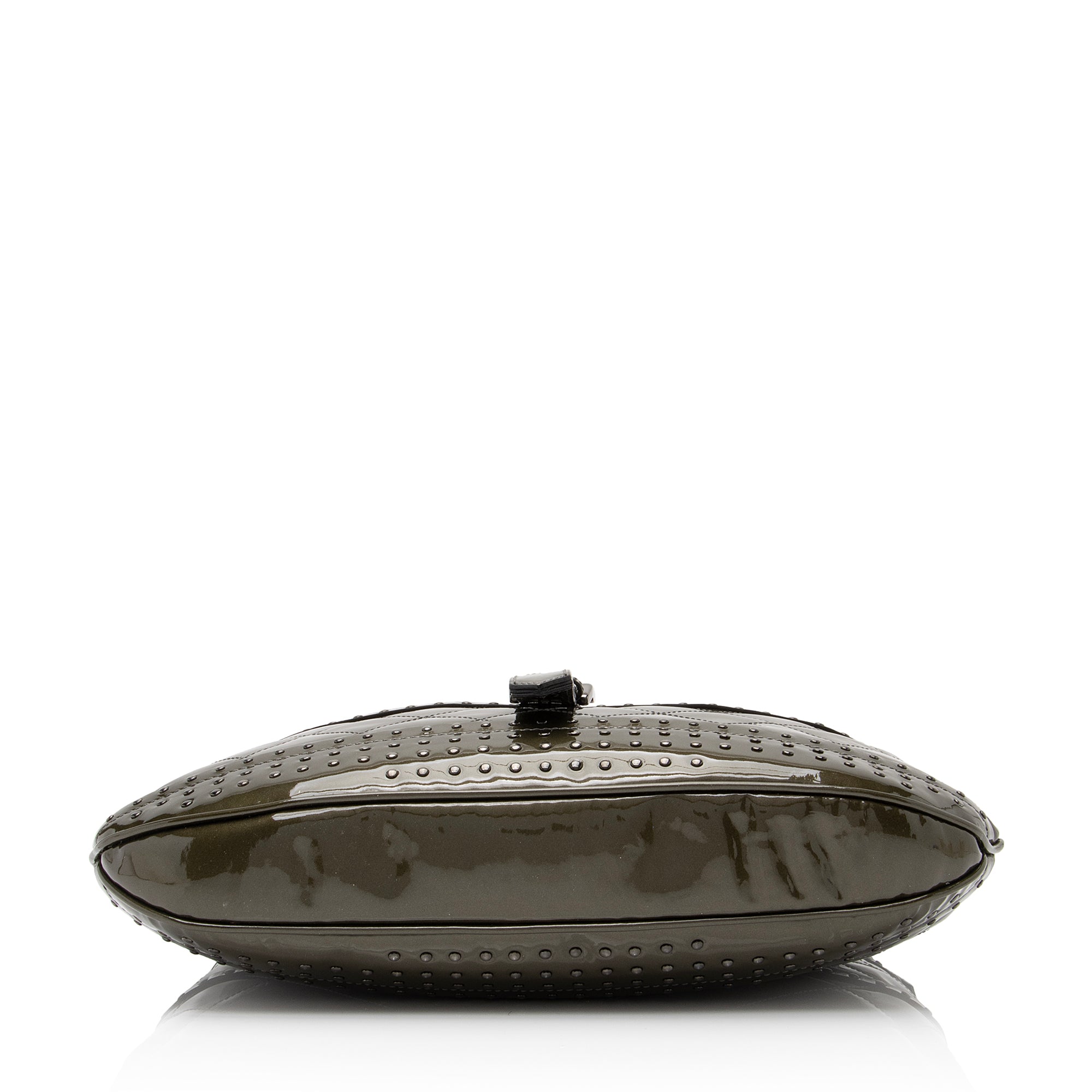 Burberry Patent Leather Studded Brook Hobo (SHF-23635)