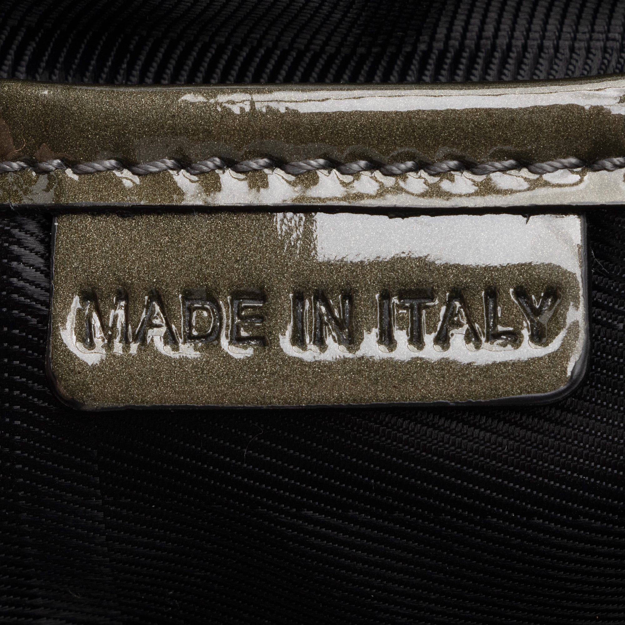 Burberry Patent Leather Studded Brook Hobo (SHF-23635)