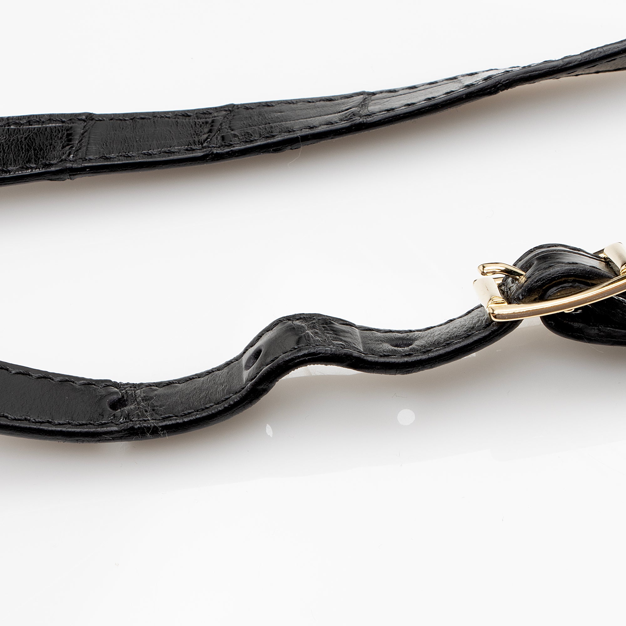 Burberry Prorsum Alpaca Alligator Suede Wilbur Crossbody Bag (SHF-22523)